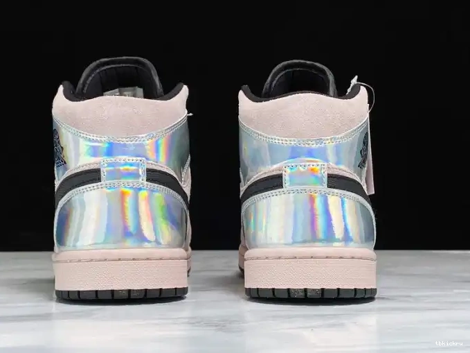Rep TBkick BQ6472-602 Air Powder 1 (W) Dirty Mid Jordan Iridescent 0601